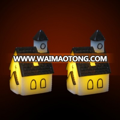 House Shape Christmas LED wax Candle Light