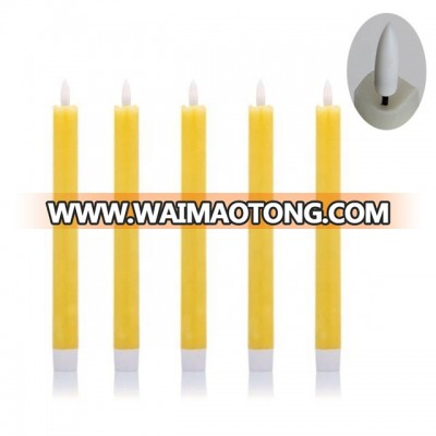 new bullet shape wick taper led candle with remote control