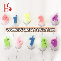 Birthday party use Color flame feature number candles